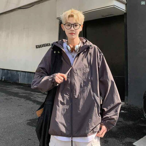 メンズ ファッション 韓国ファッション オシャレ 韓国 アメリカン 男性用 日焼け防止 服 冷感 夏用 薄手 屋外 機能性 フード付き ジャケット メンズ ファッション 韓国ファッション オシャレ 韓国 アメリカン 男性用 日焼け防止 服 冷感 夏用 薄手 屋外 機能性 フード付き ジャケット