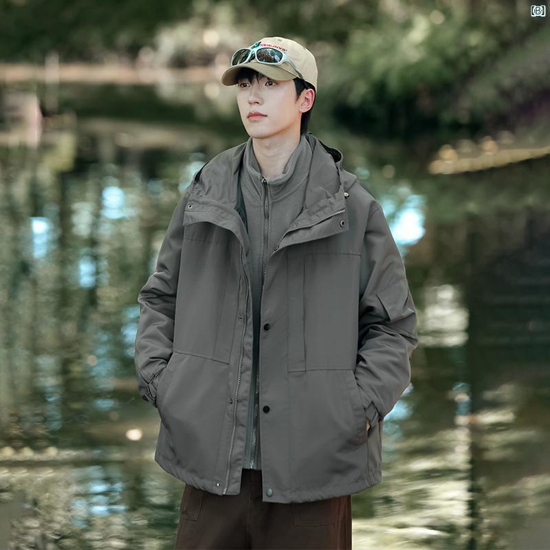 メンズ ファッション 韓国ファッション オシャレ 韓国 スリーインワン 暴風 雨 グレード 防水 防風 ジャケット メンズレディース 春秋 作業着 アウトドア フリース 登山 服