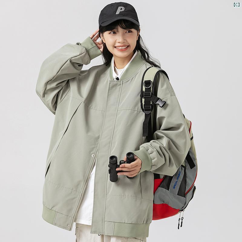 メンズ ファッション 韓国ファッション オシャレ 韓国 アメリカン ジャケット メンズ 春秋 防水 カジュアル ワークウェア 野球 ユニフォーム ボーイズ