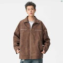 メンズ ファッション 韓国ファッション オシャレ 韓国 マット 美しい ジャケット メンズ 春秋 ファッション レトロ ワークウェア カジュアル トップ(4)