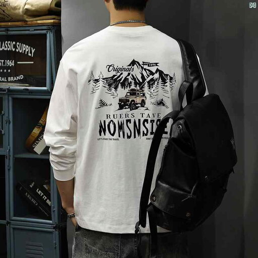 メンズ 男性 ファッション 韓国 オシャレ たり 大歳ストリート 春秋 2 グラム ヘビー コットン 長袖 Tシャツ アメリカン プリント スウェットシャツ 秋 ラウンドネック シャツ メンズ 男性 ファッション 韓国 オシャレ たり 大歳ストリート 春秋 2 グラム ヘビー コットン 長袖 Tシャツ アメリカン プリント スウェットシャツ 秋 ラウンドネック シャツ