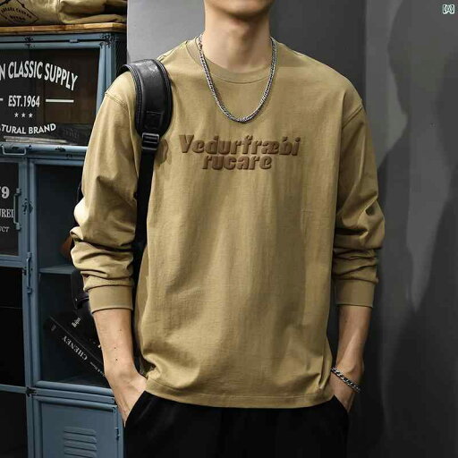 メンズ ファッション オシャレ 男性 大歳ストリート 秋 アメリカン レトロ フォーム プリント 長袖 Tシャツ メンズ 大きいサイズ スウェットシャツ コットンシャツ メンズ ファッション オシャレ 男性 大歳ストリート 秋 アメリカン レトロ フォーム プリント 長袖 Tシャツ メンズ 大きいサイズ スウェットシャツ コットンシャツ