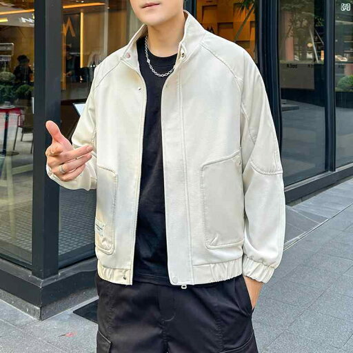 メンズ ファッション 韓国ファッション オシャレ カジュアル 男性用 大歳 春秋 メンズ シンプル 無地 ハイエンド トップス ジャケット メンズ ファッション 韓国ファッション オシャレ カジュアル 男性用 大歳 春秋 メンズ シンプル 無地 ハイエンド トップス ジャケット