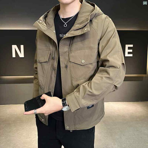 メンズ ファッション 韓国ファッション オシャレ カジュアル 男性用 大歳 メンズ用 ハイエンド ワークウェア ジャケット 春秋 ファッション アメリカン 機能的 スポーツ カジュアル トップス メンズ ファッション 韓国ファッション オシャレ カジュアル 男性用 大歳 メンズ用 ハイエンド ワークウェア ジャケット 春秋 ファッション アメリカン 機能的 スポーツ カジュアル トップス
