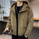 メンズ ファッション 韓国ファッション オシャレ カジュアル 男性用 大歳 ワークウェア フード付き ジャケット メンズ 春秋 カジュアル レトロ アウトドア スポーツ トップス(4)