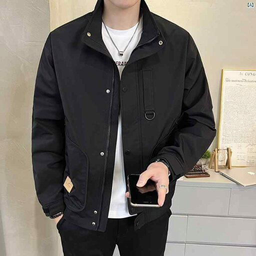 メンズ ファッション 韓国ファッション オシャレ カジュアル 男性用 大歳 春秋 メンズ用 スタンドカラー ワークジャケット ハイエンド カジュアル アウトドア スポーツ トップス メンズ ファッション 韓国ファッション オシャレ カジュアル 男性用 大歳 春秋 メンズ用 スタンドカラー ワークジャケット ハイエンド カジュアル アウトドア スポーツ トップス