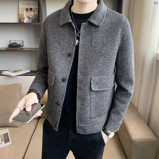 メンズ ファッション 韓国ファッション オシャレ カジュアル 男性用 大歳 ウール ジャケット メンズ 秋冬 ショート ファッション スリム 両面 カジュアル コート メンズ ファッション 韓国ファッション オシャレ カジュアル 男性用 大歳 ウール ジャケット メンズ 秋冬 ショート ファッション スリム 両面 カジュアル コート
