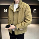 メンズ ファッション 韓国ファッション オシャレ カジュアル 男性用 大歳 スタンドカラー 無地 ジャケット メンズ 春秋 ファッション 快適 カジュアル トップス(4)