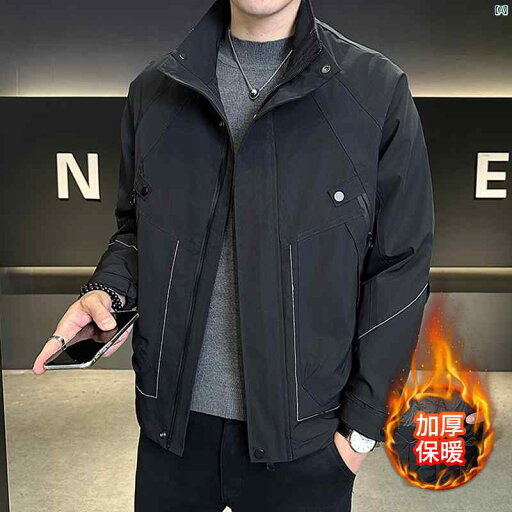 メンズ ファッション 韓国ファッション オシャレ カジュアル 男性用 大歳 スタンドカラー ツー コットン ジャケット メンズ 秋冬 カジュアル 厚手 ワークウェア トップ メンズ ファッション 韓国ファッション オシャレ カジュアル 男性用 大歳 スタンドカラー ツー コットン ジャケット メンズ 秋冬 カジュアル 厚手 ワークウェア トップ