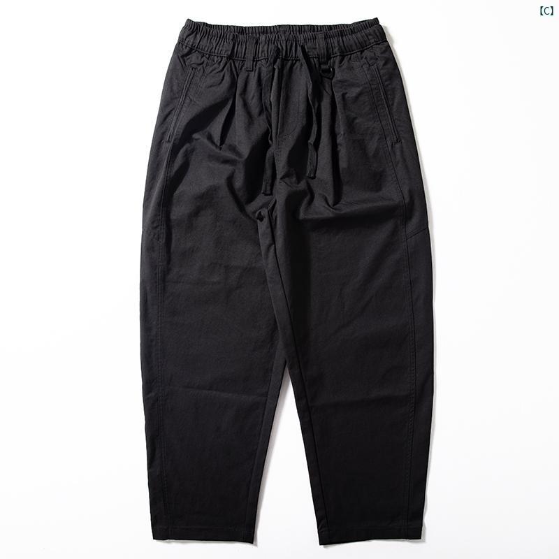 メンズ　ファッション　男性用　カジュアル　オシャレ メンズパンツ 春秋 ダブルプリーツ オーバー オール ドロップ 感 抗しわ ワイド レッグ カジュアル パンツ