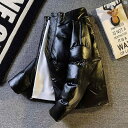 メンズ 男性 メンズファッション オシャレ カジュアル レトロ ブラック オートバイ PU レザー コットン パッド入り ジャケット 男性用 冬 厚手 スタンドカラー ショート パッド 防風