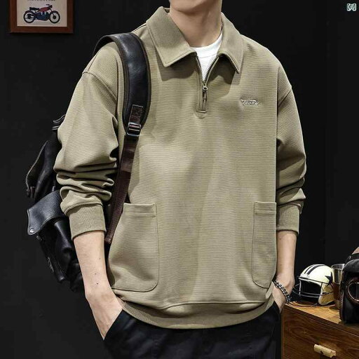 メンズ 男性 メンズファッション オシャレ カジュアル ポロ スウェットシャツ 男性用 厚手 紳士服 大きめ サイズメンズ ポケット 服 秋冬 長袖 メンズ 男性 メンズファッション オシャレ カジュアル ポロ スウェットシャツ 男性用 厚手 紳士服 大きめ サイズメンズ ポケット 服 秋冬 長袖