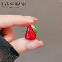 レディース アクセサリー 小物 かわいい 綺麗 ファッション オシャレ LYNNROMAN フルーツ ロータス ミスト ブローチ スーツ コサージュ 衣類 アクセサリー ピン
