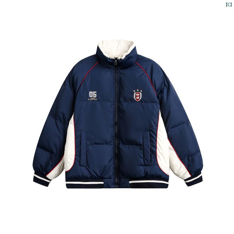 メンズ　ファッション　カジュアル アメリカ ダウン ジャケット 冬 暖かい コットンジャケット ティーンエイジャー スタンドカラー コットンコート カップル