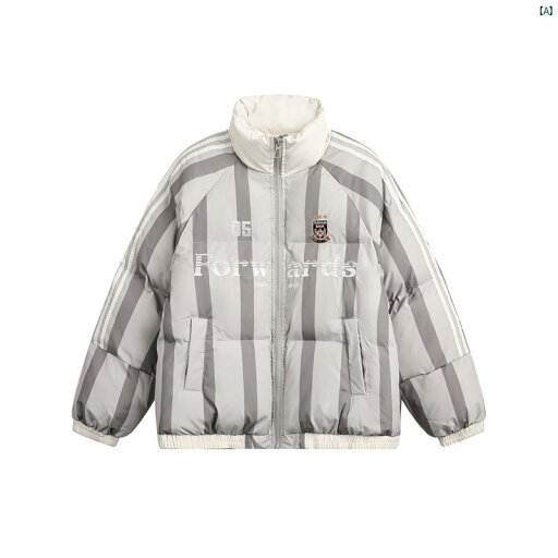 メンズ ファッション カジュアル アメリカ レトロ ストライプ カップル コットン 服 冬 厚手 スタンドカラー ジャケット クリーン フィット メンズ ファッション カジュアル アメリカ レトロ ストライプ カップル コットン 服 冬 厚手 スタンドカラー ジャケット クリーン フィット