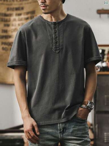メンズ カジュアル 男性 オシャレ 320 グラム ヘビーウェイト Tシャツ メンズ 半袖 夏 たり コットン レトロ アメリカン ポロシャツ 男性 メンズ カジュアル 男性 オシャレ 320 グラム ヘビーウェイト Tシャツ メンズ 半袖 夏 たり コットン レトロ アメリカン ポロシャツ 男性