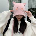 ファッション ファッション小物 小物 オシャレ マタニティ 帽子 産後 妊婦 冬用 防風 暖かい ニット ヘア キャップ かわいい 顔 出し 小柄 毛糸 防寒(4)