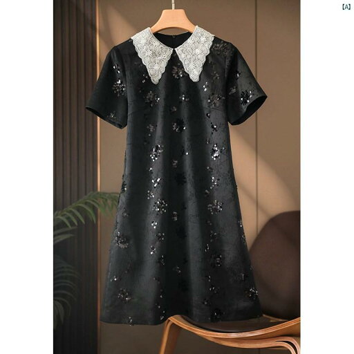 レディース ファッション オシャレ カジュアル かわいい 綺麗 シンプル 単調 らい レディース ハイエンド プチスリム ビーズスパンコール フレンチ ブラック ドレス レディース ファッション オシャレ カジュアル かわいい 綺麗 シンプル 単調 らい レディース ハイエンド プチスリム ビーズスパンコール フレンチ ブラック ドレス