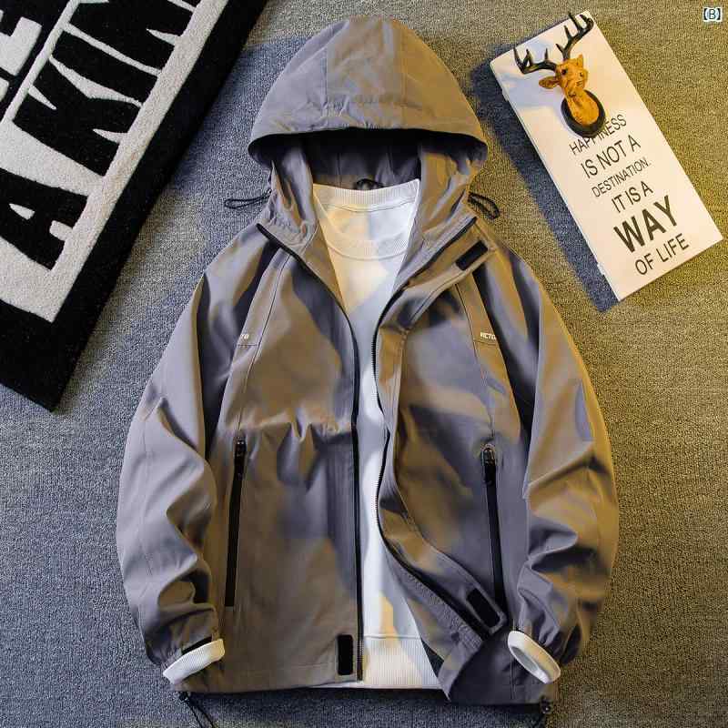 メンズ　ファッショオン　オシャレ　カジュアル　男性 HPCP アメリカン レトロ メイラード ブラウン ワークジャケット 春秋 防風 防水 カップル ジャケット