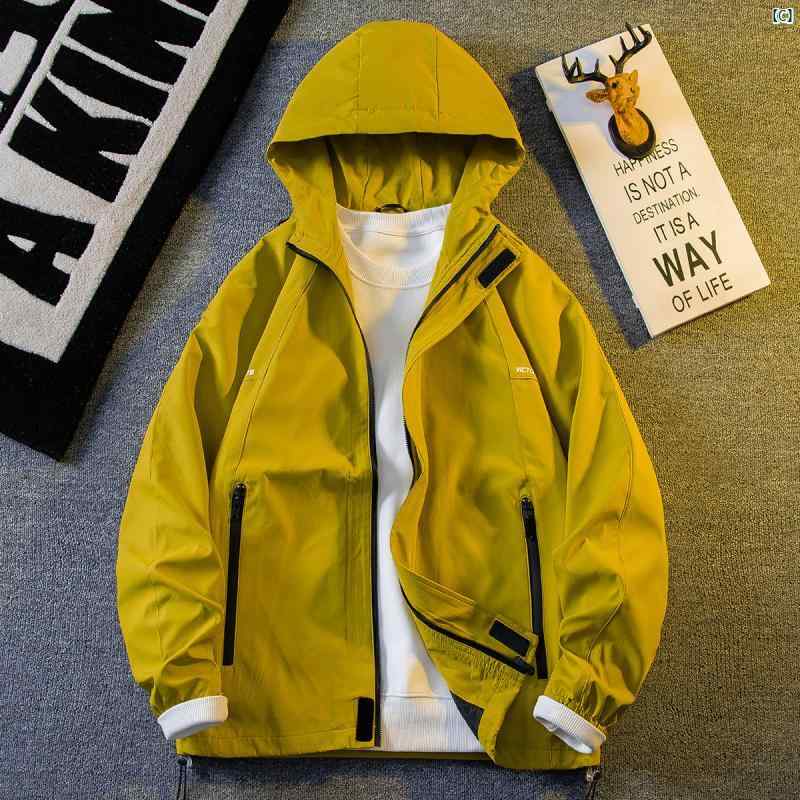 メンズ　ファッショオン　オシャレ　カジュアル　男性 HPCP アメリカン レトロ メイラード ブラウン ワークジャケット 春秋 防風 防水 カップル ジャケット