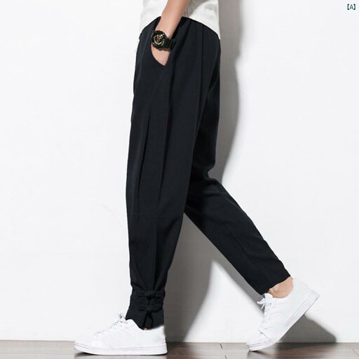 メンズ ファッショオン オシャレ カジュアル 男性 中華風 パンツ リネン ブルマ ワイド レッグ コットン メンズ ファッショオン オシャレ カジュアル 男性 中華風 パンツ リネン ブルマ ワイド レッグ コットン