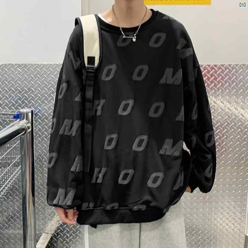 メンズ　ファッショオン　オシャレ　カジュアル　男性 ラウンドネック スウェットシャツ 男性 春 新 イン トップ 長袖 ボトム シャツ ジャケット
