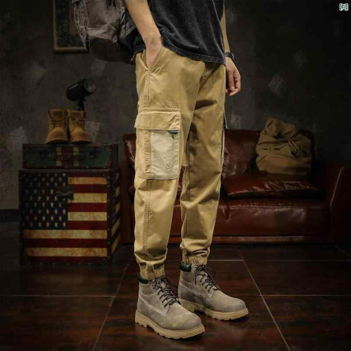 メンズ ファッショオン オシャレ カジュアル 男性 欧米 オーバー オール ストリート たり 大きいサイズ 秋 パンツ マルチ ポケット ステッチ レギンス メンズ ファッショオン オシャレ カジュアル 男性 欧米 オーバー オール ストリート たり 大きいサイズ 秋 パンツ マルチ ポケット ステッチ レギンス