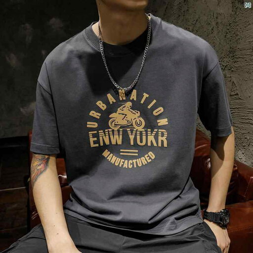 メンズ ファッショオン オシャレ カジュアル 男性 アメリカン ヘビーウェイト Tシャツ 半袖 コットン 夏 ファッション インズたり 大きいサイズ ラウンドネック メンズ ファッショオン オシャレ カジュアル 男性 アメリカン ヘビーウェイト Tシャツ 半袖 コットン 夏 ファッション インズたり 大きいサイズ ラウンドネック