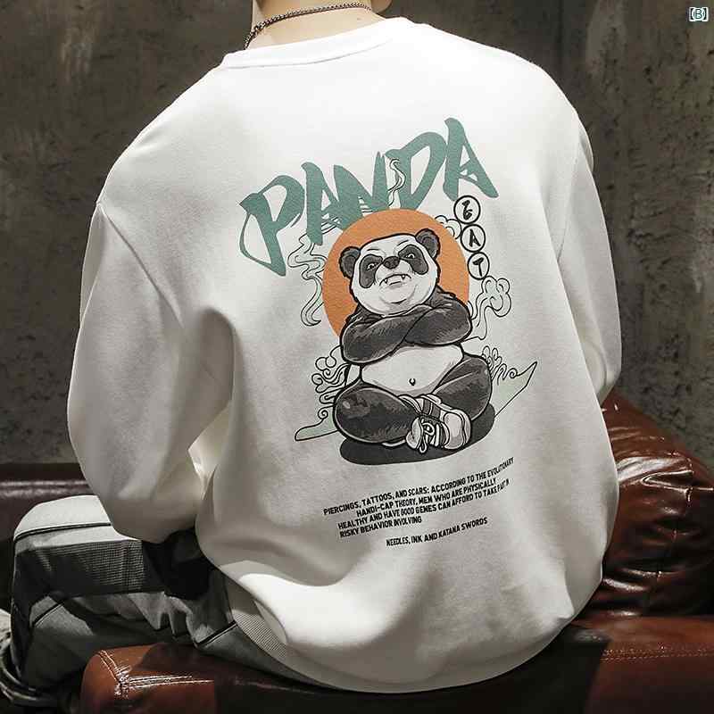 メンズ　ファッショオン　オシャレ　カジュアル　男性 ナショナル プリント ラウンドネック スウェットシャツ ヘビーウェイト 大きめ サイズ プルオーバー フード付き トップ 秋冬 長袖