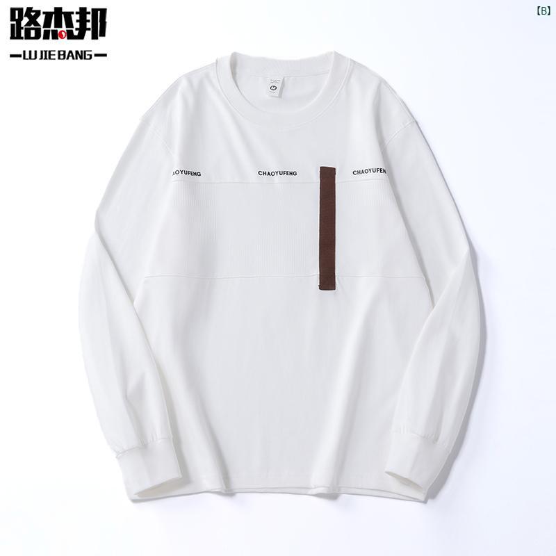 メンズ　ファッショオン　オシャレ　カジュアル　男性 アメリカン レトロ ヘビーウェイト コットン 280グラム 長袖 Tシャツ 春秋 ラウンドネックプルオーバー スウェットシャツ