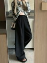 レディース ファッション レディース オシャレ かわいい 綺麗 上品 ハイウエスト ストレート パンツ ワイド レッグ レトロ ブラウン コーデュロイ 暖かい カジュアル 秋