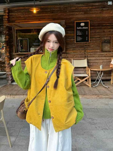 レディース ファッション レディース オシャレ かわいい 綺麗 上品 コーデュロイ ベスト ジャケット 無地 ダブル エンド ジッパー カーディガン セーター レトロ ワイド レッグ パンツ 3点 セット 秋 レディース ファッション レディース オシャレ かわいい 綺麗 上品 コーデュロイ ベスト ジャケット 無地 ダブル エンド ジッパー カーディガン セーター レトロ ワイド レッグ パンツ 3点 セット 秋