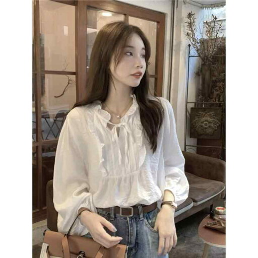 レディース ファッション レディース オシャレ かわいい 綺麗 上品 秋 優しい ホワイト シャツ 美しく ユニーク 長袖 トップス レディース ファッション レディース オシャレ かわいい 綺麗 上品 秋 優しい ホワイト シャツ 美しく ユニーク 長袖 トップス