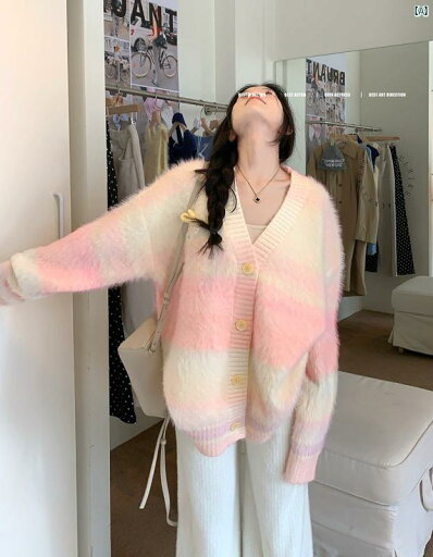 レディース ファッション レディース オシャレ かわいい 綺麗 上品 秋冬 ハイエンド グラデーション ニットカーディガン 優しい スイート セーター ジャケット トップ レディース ファッション レディース オシャレ かわいい 綺麗 上品 秋冬 ハイエンド グラデーション ニットカーディガン 優しい スイート セーター ジャケット トップ