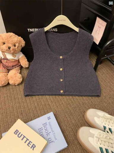 レディース ファッション オシャレ かわいい 綺麗 カジュアル 優しい シングルブレスト ニット ベスト 長袖 ホワイト シャツ 重ね着 2点セット レディース ファッション オシャレ かわいい 綺麗 カジュアル 優しい シングルブレスト ニット ベスト 長袖 ホワイト シャツ 重ね着 2点セット