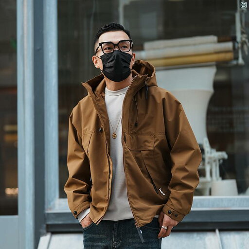 メンズ ファッション オシャレ カジュアル 男性 韓国 アウトドア ダブル ジッパー 無地 フード付き ワークジャケット メンズ 秋 ファッション 快適 カジュアル ジャケット メンズ ファッション オシャレ カジュアル 男性 韓国 アウトドア ダブル ジッパー 無地 フード付き ワークジャケット メンズ 秋 ファッション 快適 カジュアル ジャケット
