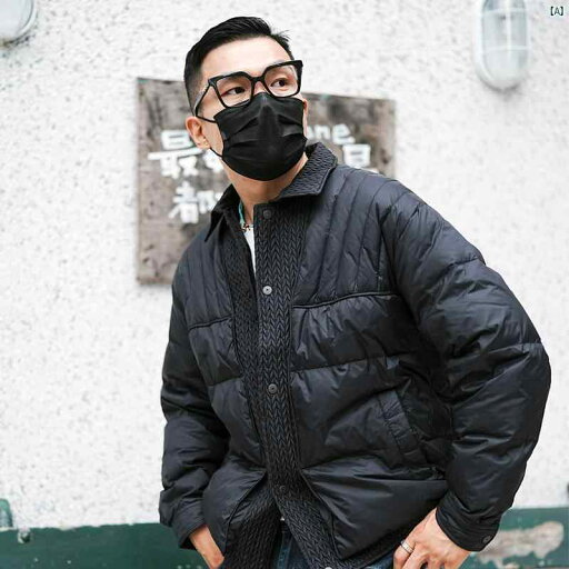 メンズ ファッション オシャレ カジュアル 男性 レトロ フェイク 2点 織り パターン ブラック ダウン ジャケット メンズ 冬 ファッション ハイ メンズ ファッション オシャレ カジュアル 男性 レトロ フェイク 2点 織り パターン ブラック ダウン ジャケット メンズ 冬 ファッション ハイ