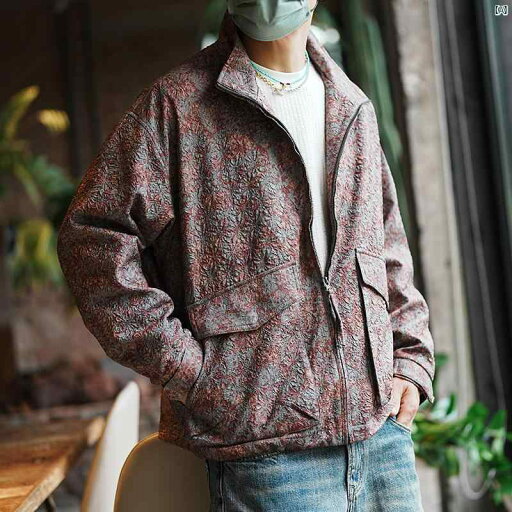 メンズ ファッション オシャレ カジュアル 男性 アメリカン ハイエンド シルエット 男性用 スタンドカラー ジャケット 初秋 ファッション ワークウェア カジュアル メンズ ファッション オシャレ カジュアル 男性 アメリカン ハイエンド シルエット 男性用 スタンドカラー ジャケット 初秋 ファッション ワークウェア カジュアル