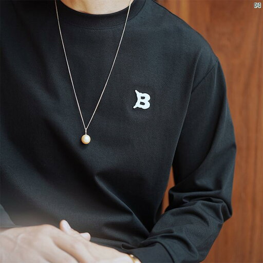 メンズ ファッション オシャレ カジュアル 男性 メンズ ベーシック ラウンドネック ブラック Tシャツ ハイエンド 刺繍入り 秋冬 大きいサイズ 長袖 ボトムス シャツ カジュアル トップス メンズ ファッション オシャレ カジュアル 男性 メンズ ベーシック ラウンドネック ブラック Tシャツ ハイエンド 刺繍入り 秋冬 大きいサイズ 長袖 ボトムス シャツ カジュアル トップス