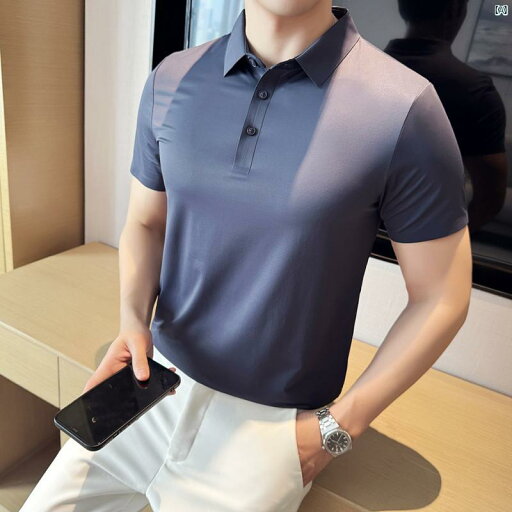 男性 オシャレ かっこいい カジュアル 夏 薄手 メンズ高耐久性 冷感 シームレス 半袖 Tシャツ ポロシャツ 速乾 ビジネス トップ 男性 オシャレ かっこいい カジュアル 夏 薄手 メンズ高耐久性 冷感 シームレス 半袖 Tシャツ ポロシャツ 速乾 ビジネス トップ