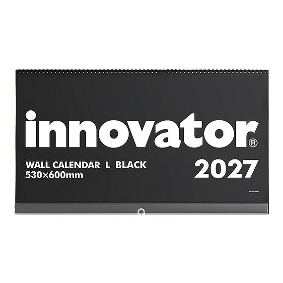 【innovator イノベーター】＜2027年版＞カレンダー壁掛＜L＞ 黒 ブラック (2)