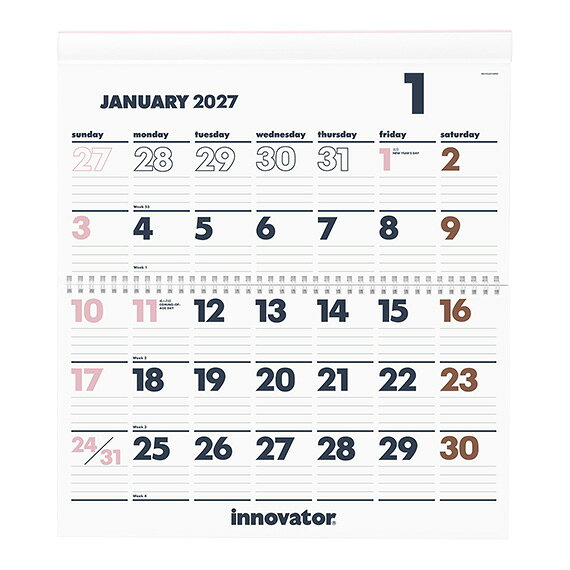 【innovator イノベーター】＜2027年版＞カレンダー壁掛＜M＞ (3)