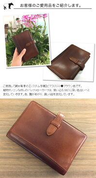 【ピアス】 バッファローカーフ システム手帳 ミニサイズ ( 手帳 ミニ6穴 革 6穴 ブランド スケジュール帳 KNOX カバー ビジネス手帳 knoxbrain 本革 ノックス アドレス帳 手帳カバー ノックスブレイン 女性 男性 バインダー プレゼント かわいい リングバインダー 彼氏)