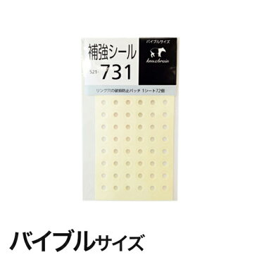 【バイブルサイズ】リング穴用補強シール (システム手帳 手帳 リフィル 6穴 スケジュール帳 中身 だけ バイブル ビジネス手帳 ルーズリーフ バインダー ノックス KNOX レフィル システム 手帳リフィル 手帳中身 手帳の中身 ダイアリー リング B6 ノックスブレイン knoxbrain)