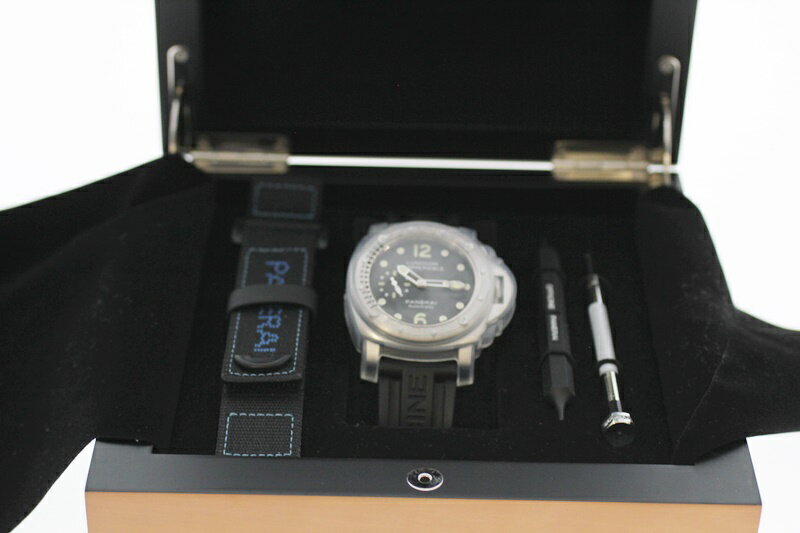 【中古】PANERAI　パネライ　ルミノールサブマーシブル　PAM00024 黒文字盤 自動巻き U ...