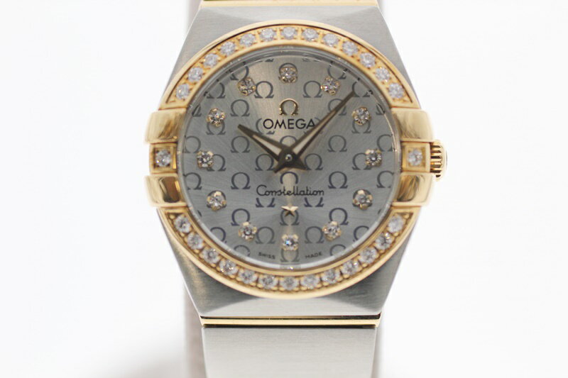 【中古】OMEGA オメガ コンステレーション ブラッシュ 123.25.24.60.52 ダイヤ クォーツ USED-S レディース 腕時計 m19-1200300925800022