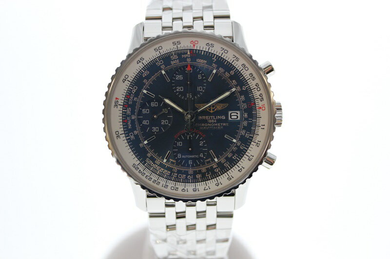 【中古】BREITLING　ブライトリング　ナビタイマーヘリテージ　クロノグラフ　A13324　青文 ...