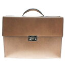 【中古】【Salvatore Ferragamo】サルヴァトーレ フェラガモ ビジネスバッグ ブリーフケース メンズ ブラウン シルバー レザー メンズ FB-...