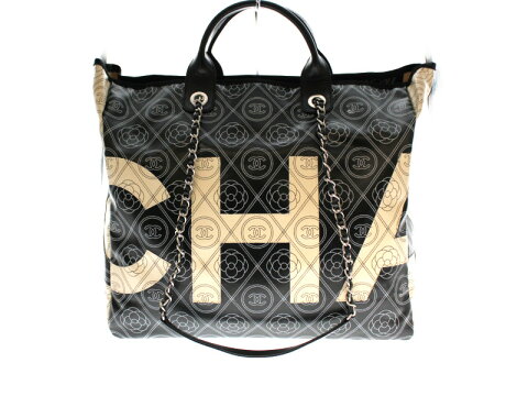 CHANEL【シャネル】A57161 カメリア＆ココマーク　ラージショッピングバッグ　2WAYバッグ　レディース ショルダーバッグ USED-SS【中古】かんてい局前橋店 m19-1200191925800052