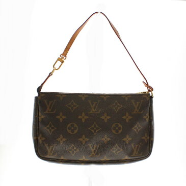 【中古】LOUIS VUITTON　ルイヴィトン　ポシェットアクセソワール　M51980　モノグラム　ブラウン系　アクセサリーポーチ　ハンドバッグ　コンパクト　ブランド　レディース　VI1919　USED-AB 【かんてい局前橋店】　m19-1200166925800219